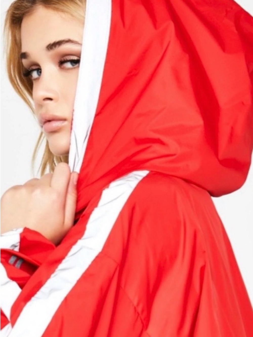 I.Am.Gia Hooded Crop Windbreaker Jacket with Reflective Details (Medium) - Picture 8 of 9